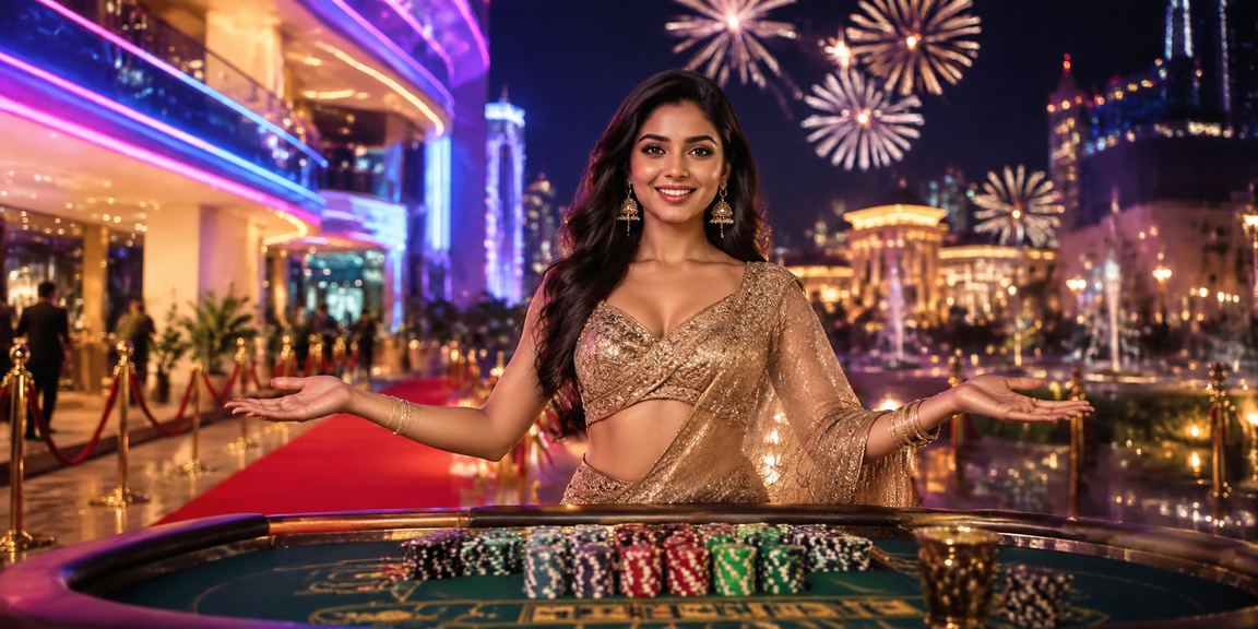 Live casino dealer assisting player at table